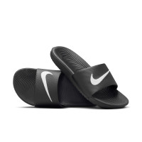 Nike Kawa Kids Slippers Black White