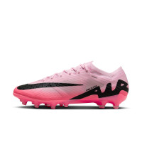 Nike Zoom Mercurial Vapor Elite 15 Kunstgras Voetbalschoenen (AG) Lichtroze Felroze Zwart