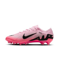 Nike Zoom Mercurial Vapor Elite 15 Kunstgras Voetbalschoenen (AG) Lichtroze Felroze Zwart