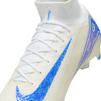 Nike Zoom Mercurial Elite Superfly 10 Grass Football Shoes (FG) White Blue Orange