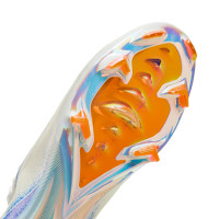 Nike Zoom Mercurial Vapor 16 Elite Gras Football Shoes (FG) White Blue Orange