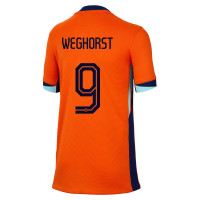 Nike Nederlands Elftal Weghorst 9 Thuisshirt 2024-2026 Kids