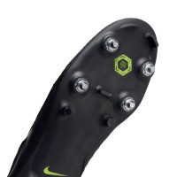 Nike Phantom GX Academy II IJzeren-Nop Voetbalschoenen (SG) Anti-Clog Zwart Donkergroen