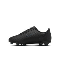 Nike Mercurial Vapor Club 16 Grass/Artificial Grass Football Shoes (MG) Kids Black Dark Green