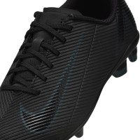 Nike Mercurial Vapor Club 16 Grass/Artificial Grass Football Shoes (MG) Kids Black Dark Green