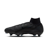 Nike Zoom Mercurial Superfly Elite 10 IJzeren-Nop Voetbalschoenen (SG) Zwart Donkergroen