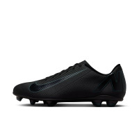 Nike Mercurial Vapor Club 16 Grass/Artificial Grass Football Shoes (MG) Black Dark Green