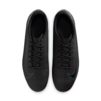 Nike Mercurial Vapor Club 16 Grass/Artificial Grass Football Shoes (MG) Black Dark Green