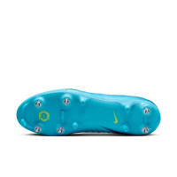 Nike Phantom GX Academy II IJzeren-Nop Voetbalschoenen (SG) Anti-Clog Blauw Wit