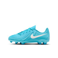 Nike Phantom GX Club II Grass/Artificial Grass Football Shoes (MG) Kids Blue White