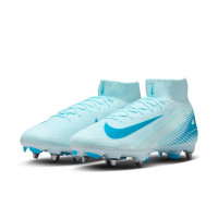 Nike Zoom Mercurial Superfly Elite 10 IJzeren-Nop Voetbalschoenen (SG) Lichtblauw Blauw