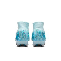 Nike Zoom Mercurial Superfly Elite 10 IJzeren-Nop Voetbalschoenen (SG) Lichtblauw Blauw