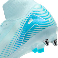 Nike Zoom Mercurial Superfly Elite 10 IJzeren-Nop Voetbalschoenen (SG) Lichtblauw Blauw