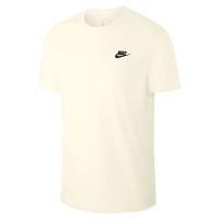 Nike Club Sportswear T-Shirt Lichtgeel Zwart