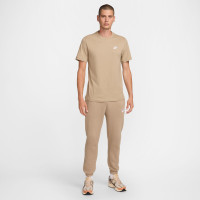 Nike Club Sportswear T-Shirt Bruin Wit