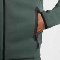 Nike Tech Fleece Vest Sportswear Donkergroen Zwart