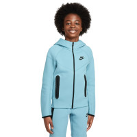 Nike Tech Fleece Vest Sportswear Kids Lichtblauw Zwart