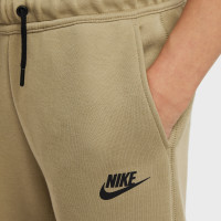 Nike Tech Fleece Sweat Pants Sportswear Kids Beige Black