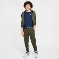 Nike Tech Fleece Joggingbroek Sportswear Kids Donkergroen Lichtgroen Zwart