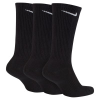 Nike Everyday Cushioned Plus Sportsokken 3-Pack Zwart Wit