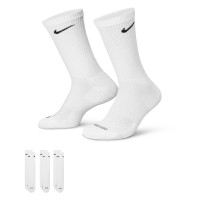 Nike Everyday Cushioned Plus Sportsokken 3-Pack Wit Zwart