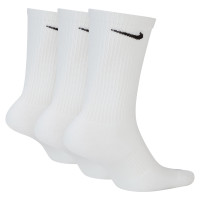 Nike Everyday Cushioned Plus Sportsokken 3-Pack Wit Zwart