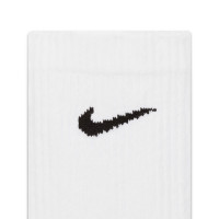 Nike Everyday Cushioned Plus Sportsokken 3-Pack Wit Zwart