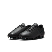 Nike Phantom GX Club II Gras / Kunstgras Voetbalschoenen (MG) Kids Zwart Donkergroen