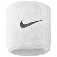 Nike Polsbanden Swoosh 2-Pack Wit Zwart
