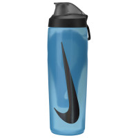 Nike Locking Refuel Bidon 709ML Lichtblauw Zwart