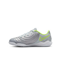 Nike Tiempo Legend 10 Academy Indoor Football Boots (IN) Kids Silver Neon Yellow