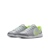 Nike Tiempo Legend 10 Academy Indoor Football Boots (IN) Kids Silver Neon Yellow