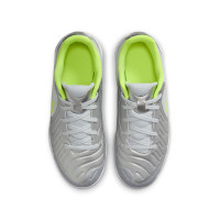Nike Tiempo Legend 10 Academy Indoor Football Boots (IN) Kids Silver Neon Yellow