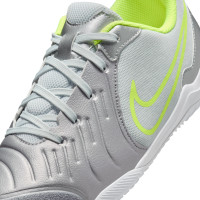Nike Tiempo Legend 10 Academy Indoor Football Boots (IN) Kids Silver Neon Yellow