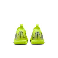 Nike Zoom Mercurial Vapor 16 Academy Indoor Football Boots (IN) Kids Neon Yellow Black Silver