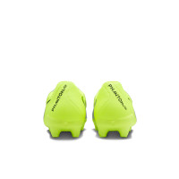 Nike Phantom GX II Academy Gras / Kunstgras Voetbalschoenen (MG) Neongeel Zilver Zwart