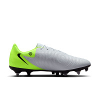 Nike Phantom GX II Academy Iron-Nop Football Shoes (SG) Anti-Clog Neon Yellow Silver Black