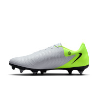 Nike Phantom GX II Academy Iron-Nop Football Shoes (SG) Anti-Clog Neon Yellow Silver Black