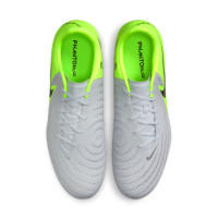 Nike Phantom GX II Academy Iron-Nop Football Shoes (SG) Anti-Clog Neon Yellow Silver Black