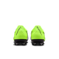 Nike Phantom GX II Academy Iron-Nop Football Shoes (SG) Anti-Clog Neon Yellow Silver Black