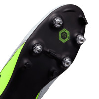 Nike Phantom GX II Academy Iron-Nop Football Shoes (SG) Anti-Clog Neon Yellow Silver Black