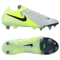 Nike Phantom GX II Elite Iron Stud Football Shoes (SG) Pro Player Neon Yellow Silver Black