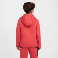 Nike Tech Fleece Tracksuit Sportswear Kids Red Black