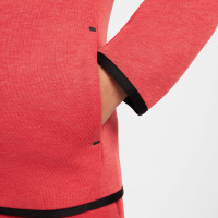 Nike Tech Fleece Trainingspak Sportswear Kids Rood Zwart