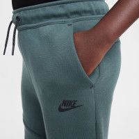 Nike Tech Fleece Tracksuit Kids Sportswear Dark Green Black