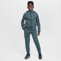 Nike Tech Fleece Sportswear Sweat Pants Kids Dark Green Black