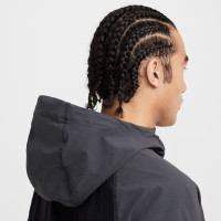 Nike Tech Windrunner Sportswear Jacket Dark Grey Black Bright Green