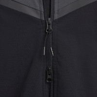 Nike Tech Windrunner Sportswear Jacket Dark Grey Black Bright Green
