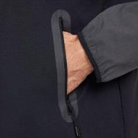 Nike Tech Windrunner Sportswear Jacket Dark Grey Black Bright Green