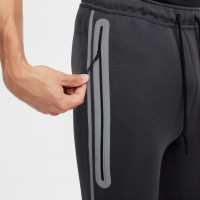 Nike Tech Fleece Trainingspak Sportswear Donkergrijs Blauwgrijs Oranje